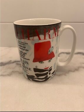 Kate Spade Lenox Make Headlines Coffee Tea Kitchen Cup Mug / Charm Magazine Gift